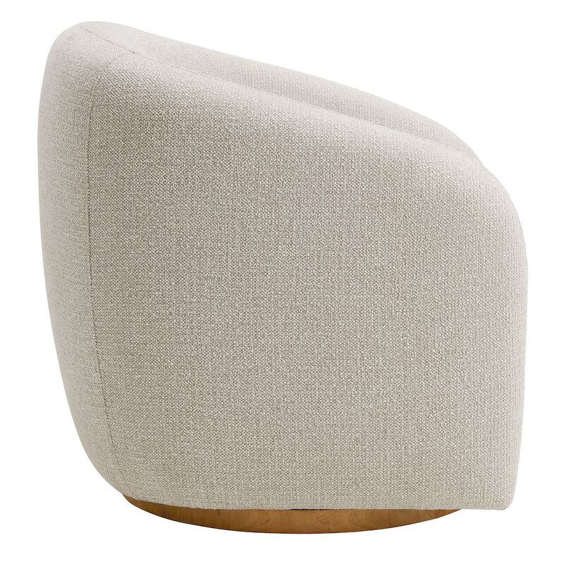 Holland Swivel Chenille Fabric Armchair image number 3