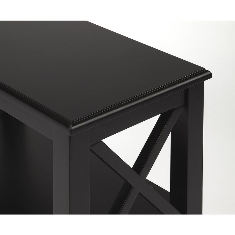 Butler Specialty Vance 2 Shelf 22"W Bookcase, Black image number 2