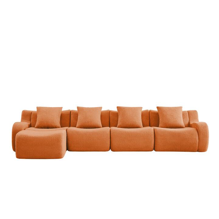 Jimbep L-Shaped 4-Seat Boneless Sectional