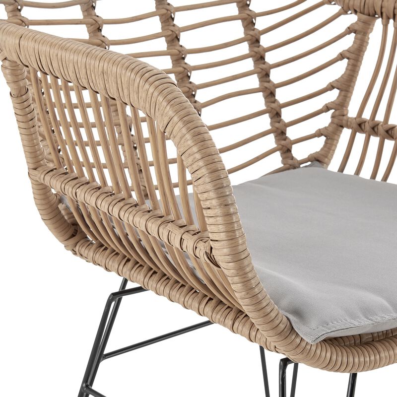 Antibes Gray 3-Piece Patio Set