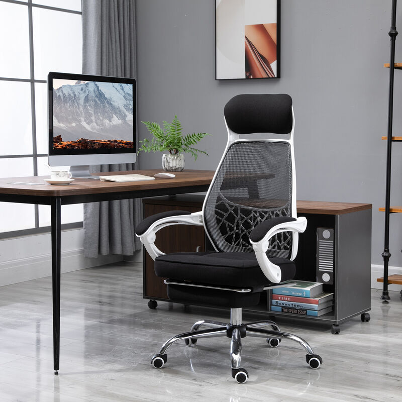 Ergonomically Designed Office Working Desk Chair w/ Back Angle Adjustment
