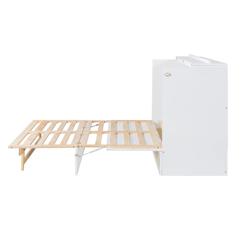 Merax Murphy Bed with Large Drawers