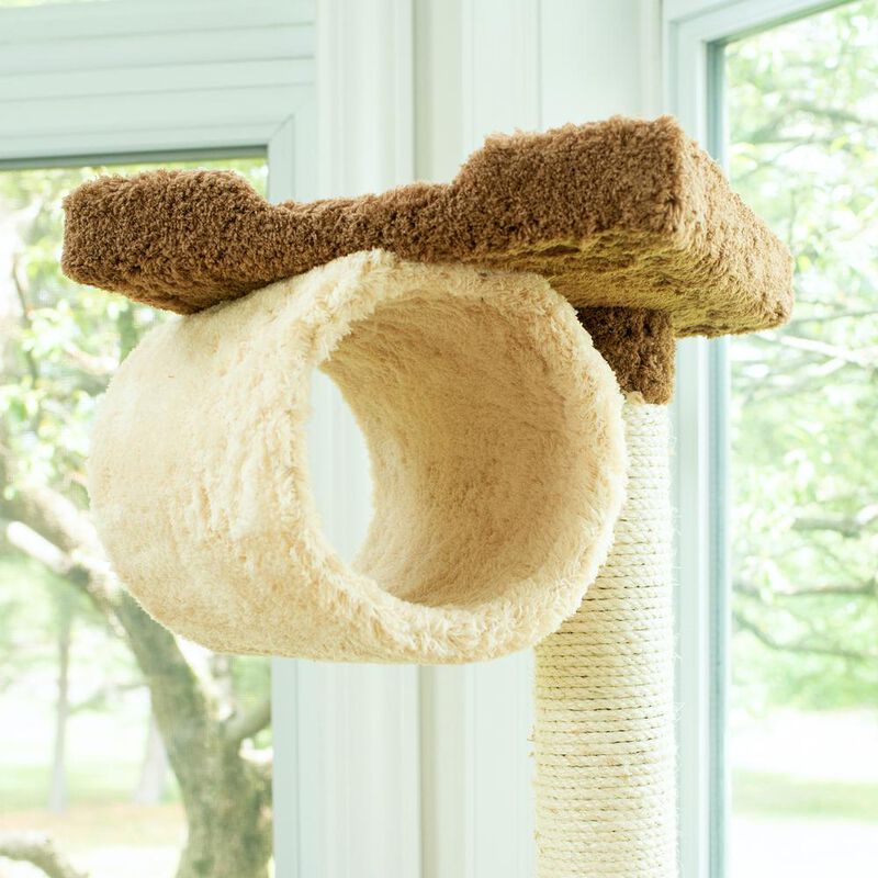 Armarkat 70 Real Wood Cat Tree With Scratch Posts, Hammock For Cats & Kittens
