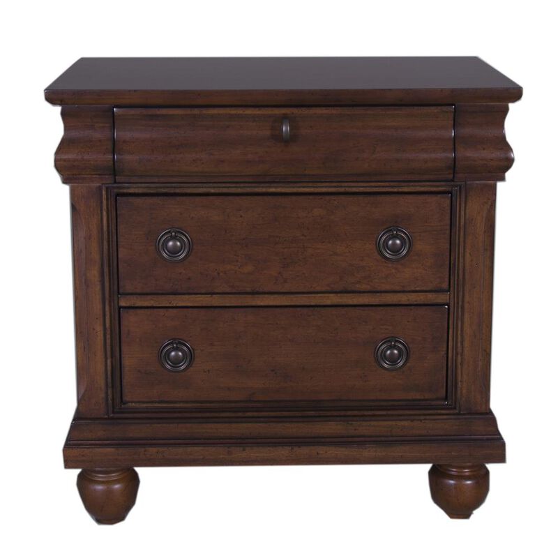 Liberty Furniture Rustic Traditions Night Stand in Rustic Cherry image number 1