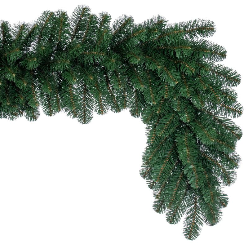 Vickerman 9' x 18" Oregon Fir Artificial Christmas Garland, Unlit - Faux Fir Christmas Garland - Indoor Seasonal Home Decor image number 1