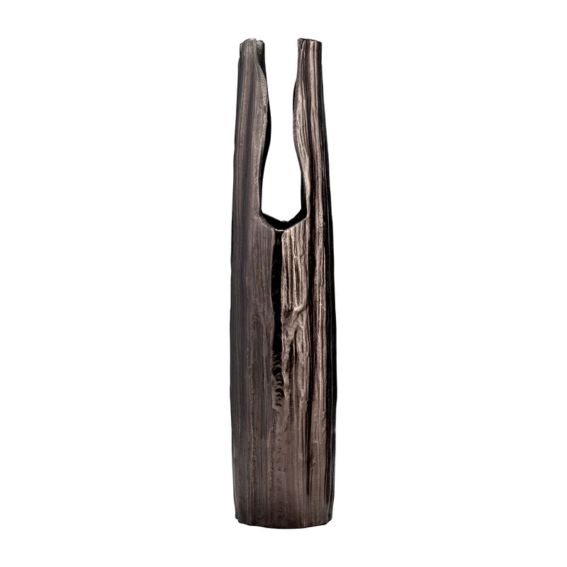 Metal Abstract Ridged Vase image number 2