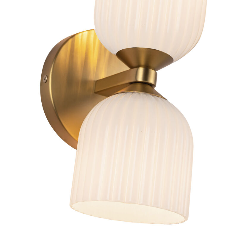 Nelly 12-in Socket Damp-Rated Wall/Vanity Light image number 6