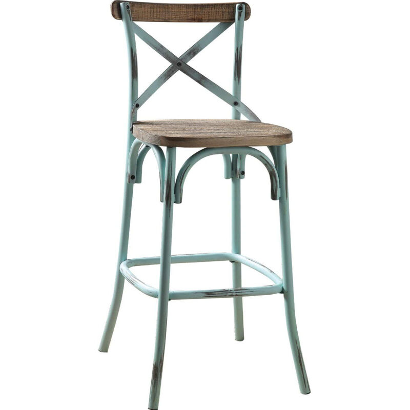 Metal Iron Bar Chair for Counter Height Seating in Kitchen or Dining Area