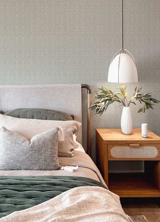Glynn Sterling Chevron Wallpaper