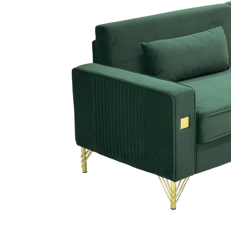 Stapak Velvet Sofa image number 8