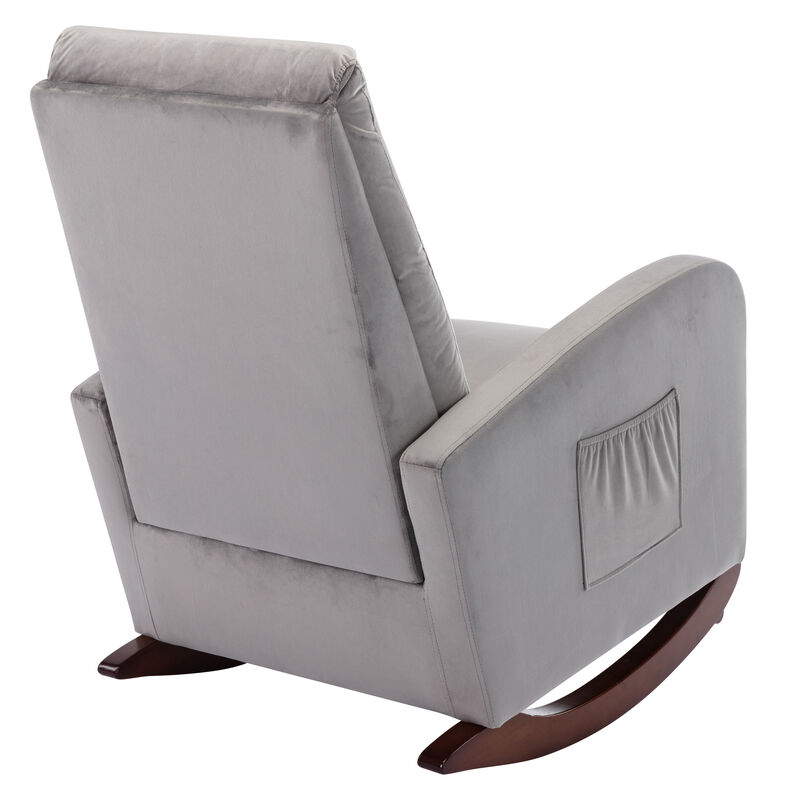 Merax High Back Rocking Chair Nursery Chair