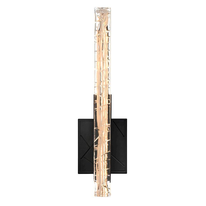 CWI Lighting Valira Integrated LED Black Wall Light