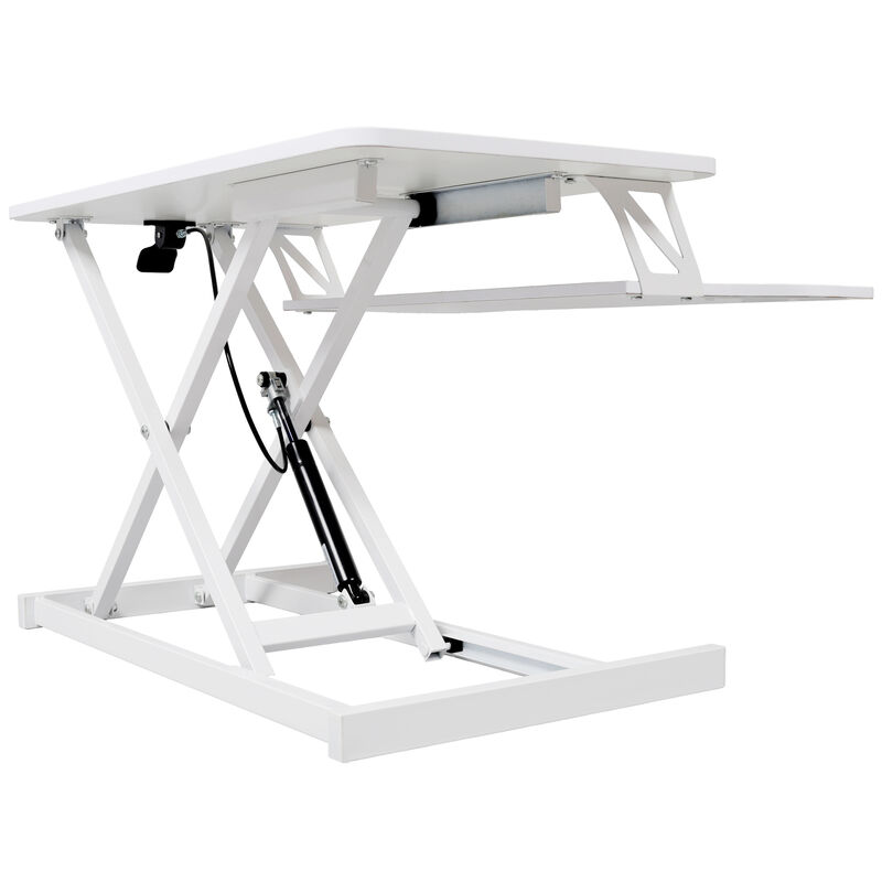 GOODSILO Ergonomic Adjustable Height Standing Desk Converter with Keyboard Tray for Home Office Workstations and Computer Monitors image number 5