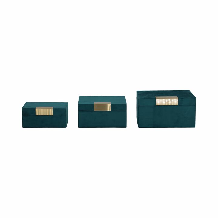 Velvet S/3 Jewelry Boxes