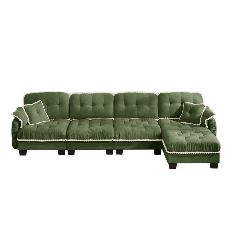 Ziworl Chenille Cloud L-Shaped Sectional image number 0