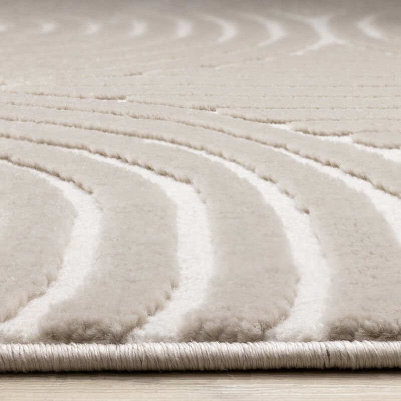 Novelle Home Logan Modern Geometric Cream Beige Area Rug, 7'10 x 10'6 image number 6