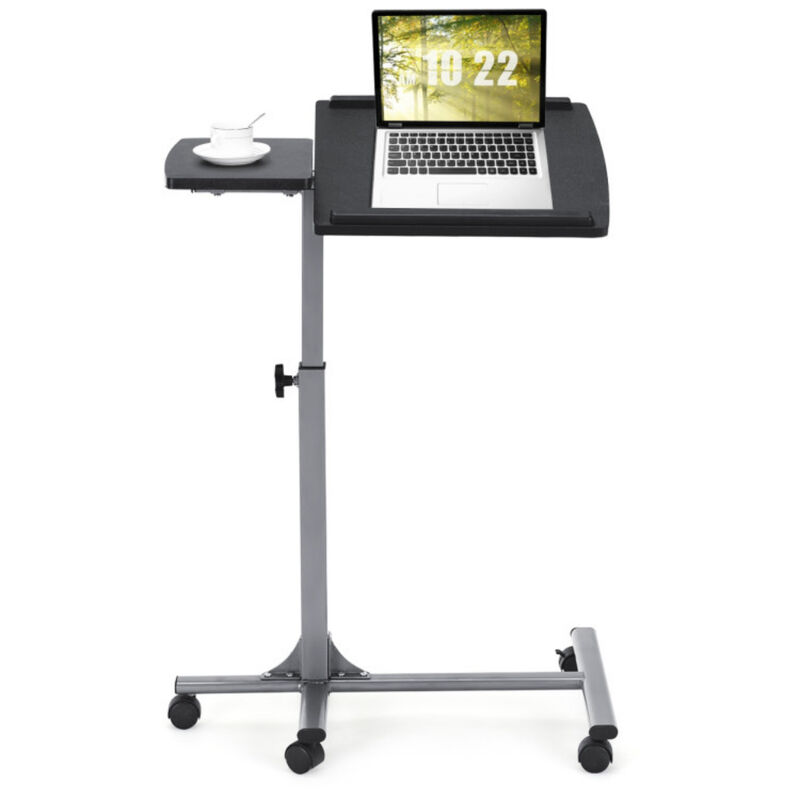 Height and Angle Adjustable Rolling Laptop Desk image number 3