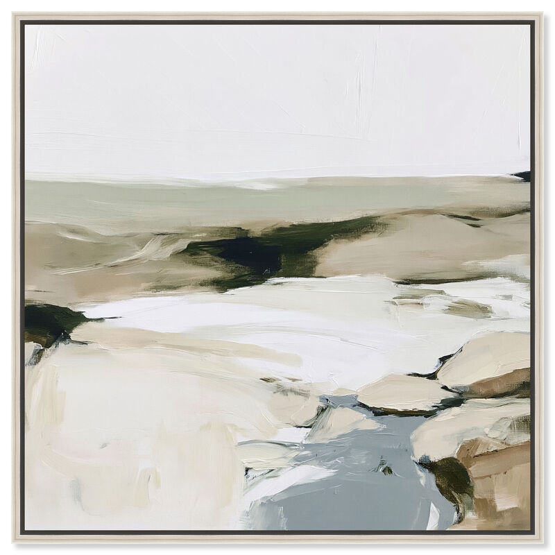 Serene Stratum III Abstract Canvas Print by Art Remedy image number 0