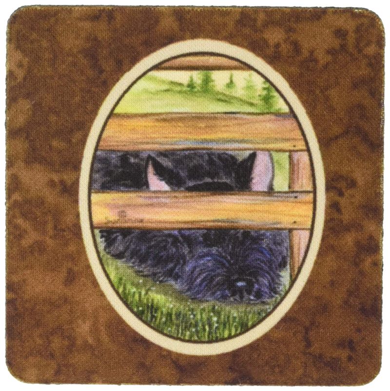 Caroline's Treasures SS8193FC Scottish Terrier Foam Coasters (Set of 4), 3.5 H x 3.5 W, Multicolor image number 0