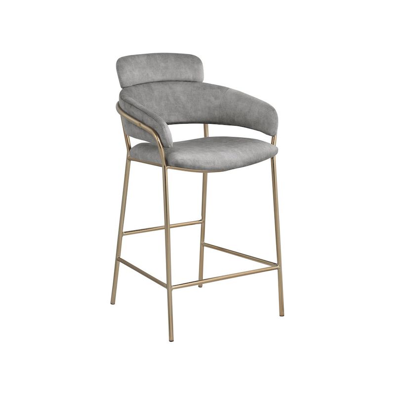 Meridian Furniture Yara Velvet Counter Stool