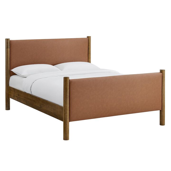 Maven Full Size Vegan Leather Upholstered Platform Bed