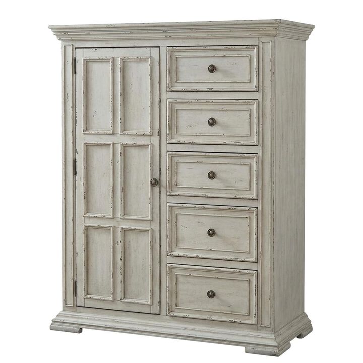 Liberty Furniture Big Valley Door Chest in Brownstone w/ Heavy Distressing