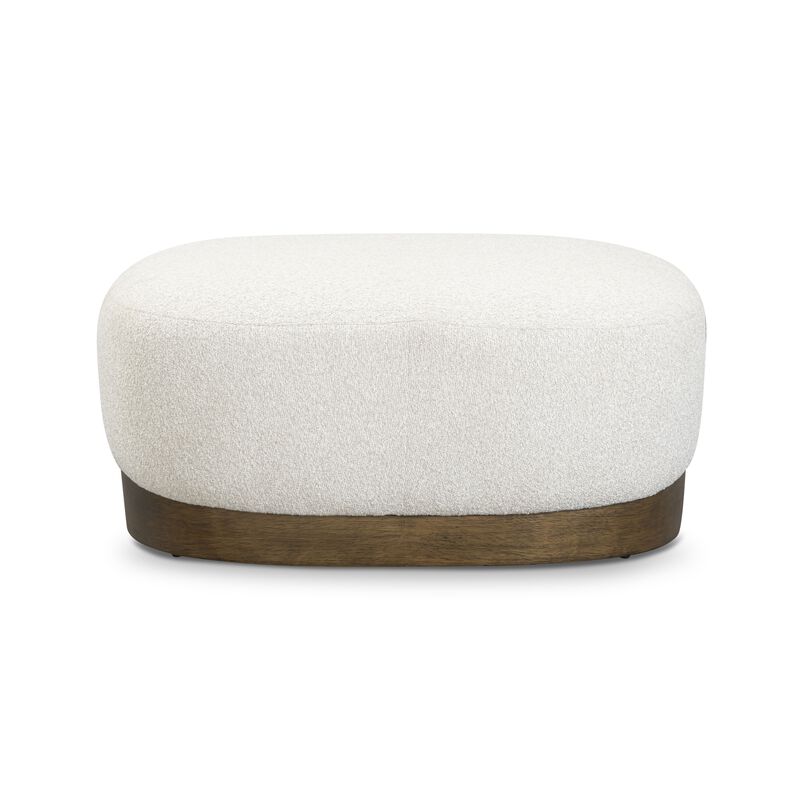 Domina Kale Green Boucle Ottoman image number 5