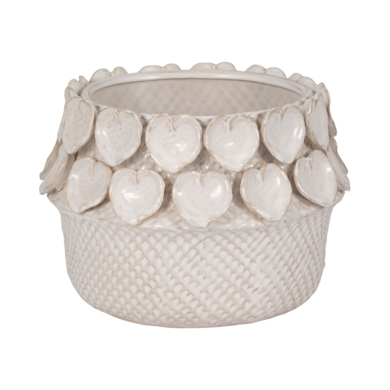Leaf Applique Woven Planter image number 2