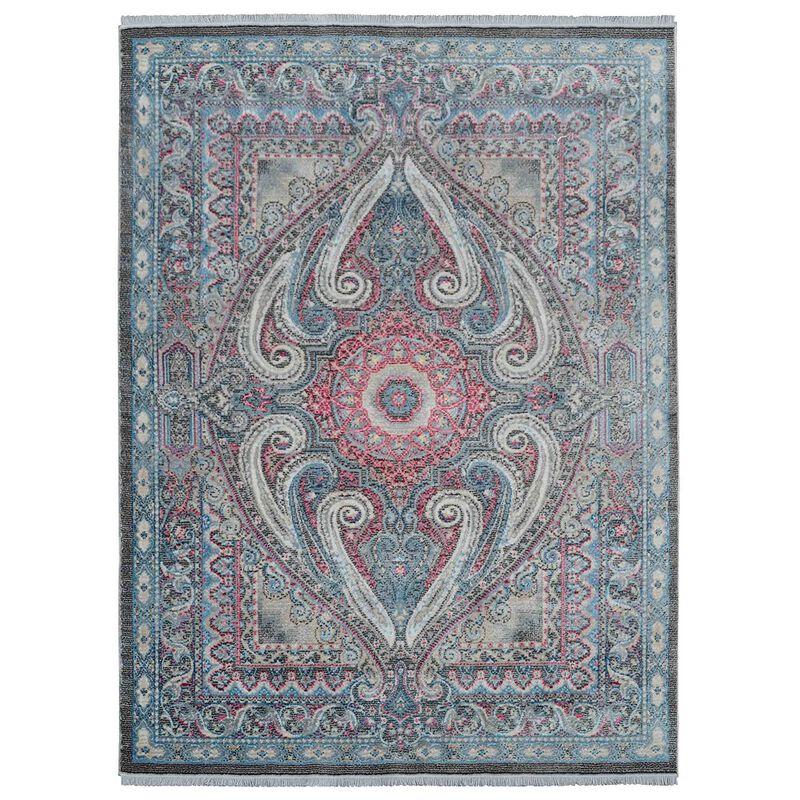 RUGSOTIC CARPETS MACHINE MADE POLYESTER AREA RUGS  - Rectangle Shape, Classic Oriental Traditional  Design, Low Pile Machine Made Area Rugs (M00106) image number 0