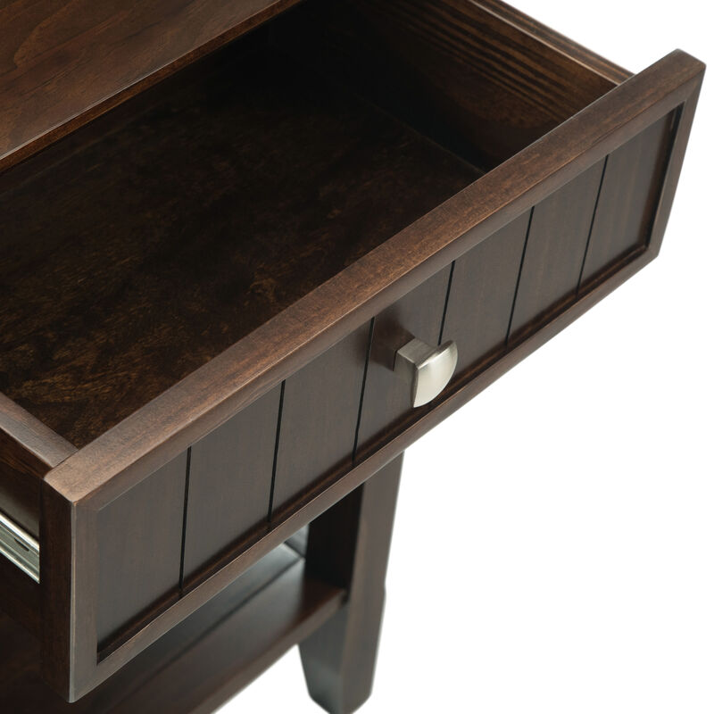 Acadian 60 inch Wide Solid Wood Wide Console Sofa Table in Brunette Brown image number 7