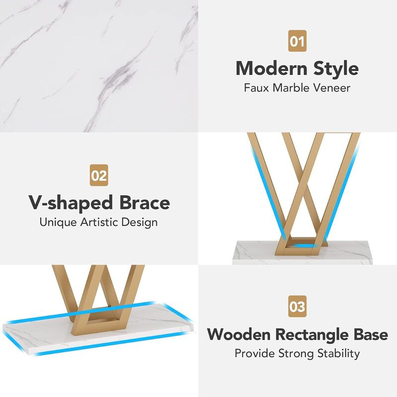 Tribesigns Modern Wood Console Table image number 7