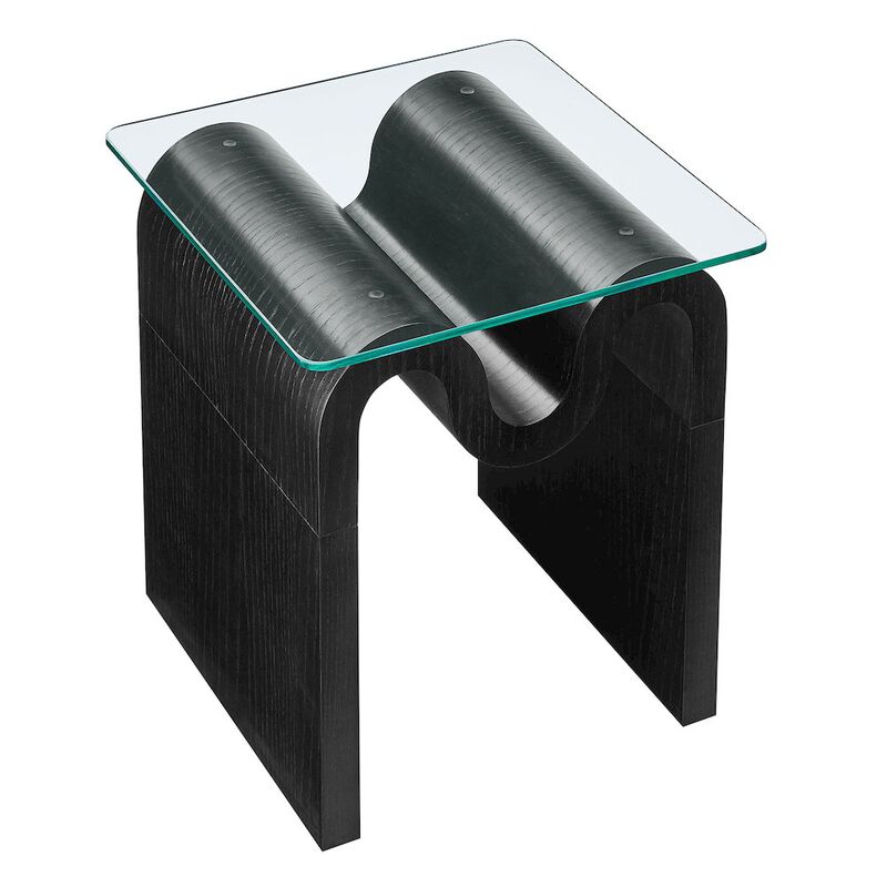 Ondine Glass Top Side Table image number 5