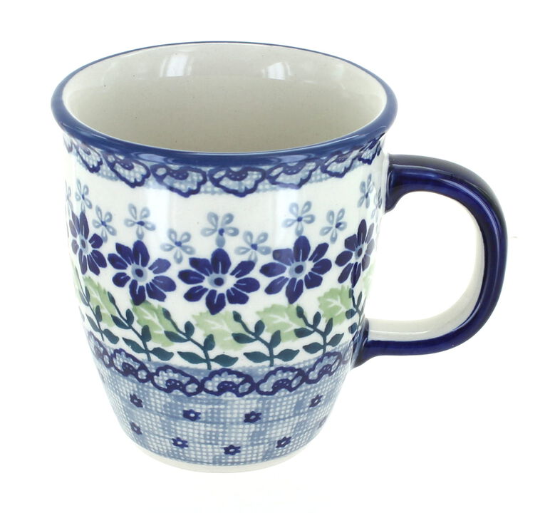 Blue Rose Polish Pottery Festive Fir Coffee Mug