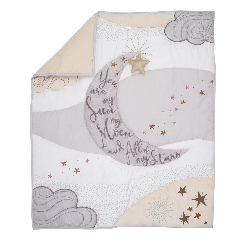 Lambs & Ivy Goodnight Moon 3-Piece Celestial Nursery Baby Crib Bedding Set