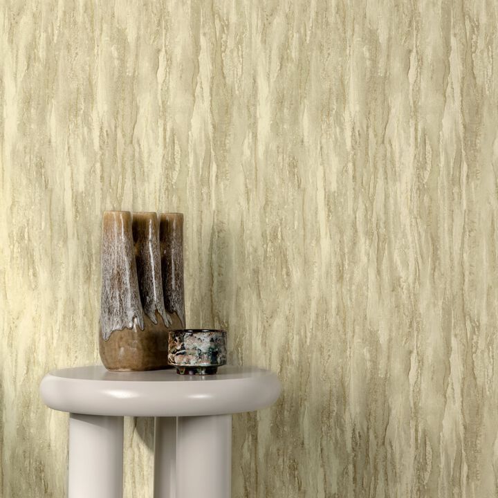 Textured Vibes Patinated Plain Green Wallpaper A78503