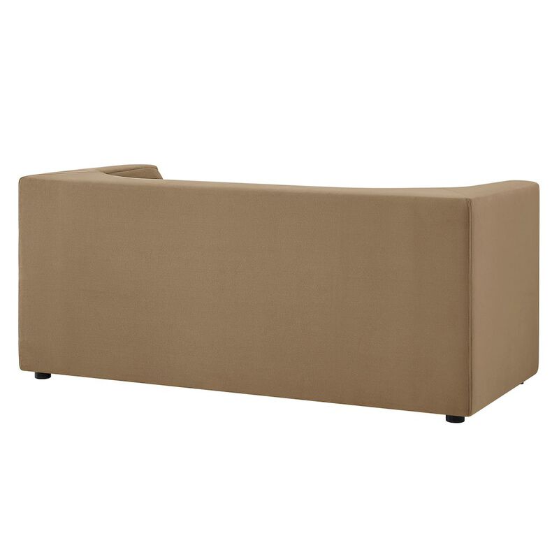 Hilda 67" Curved Back Performance Velvet Loveseat image number 4
