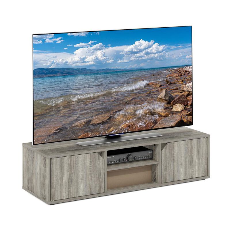 Furinno Classic TV Stand for TV up to 55 Inch, French Oak