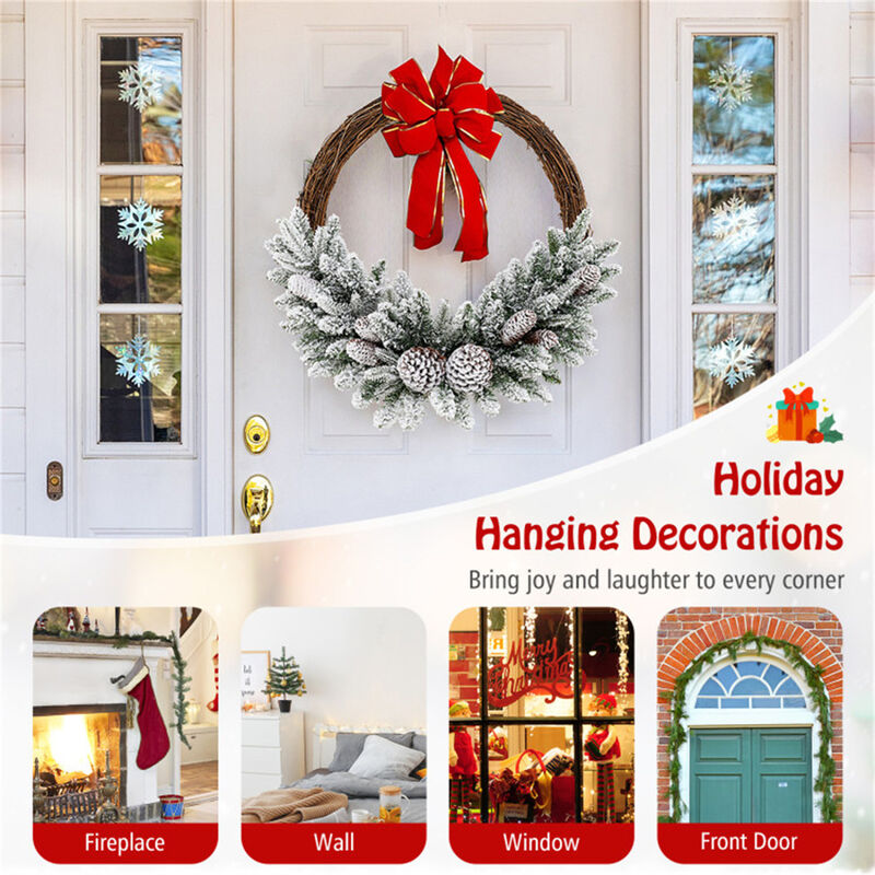 Artificial Christmas Wreath &ndash; Festive and Reusable Holiday D&eacute;cor for Doors or Walls