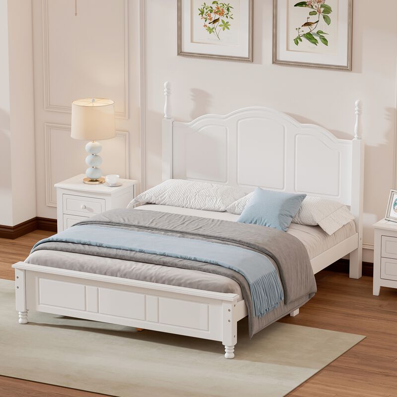 Merax Retro Style Platform Bed.