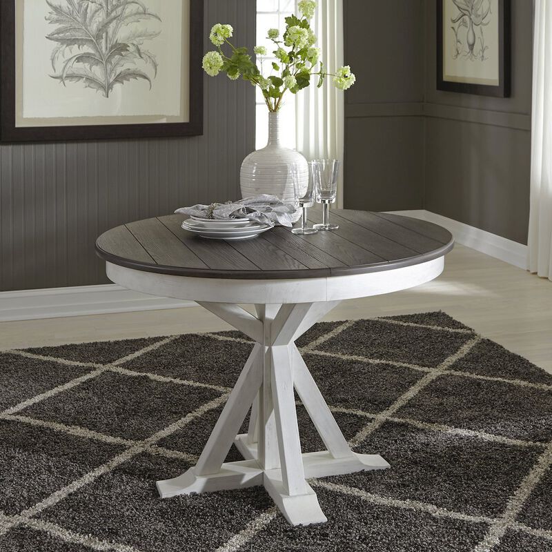 Liberty Furniture Pedestal Table in Poplar & Rubberwood Solids w Pine Veneer image number 9