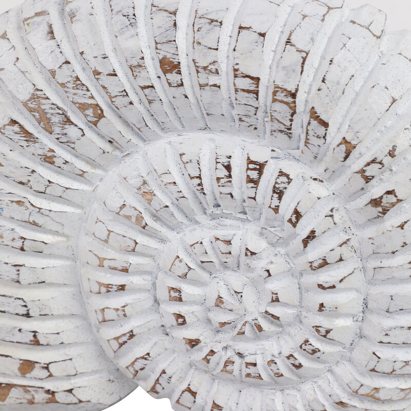 9" Wooden Snail Decor, Wht image number 4