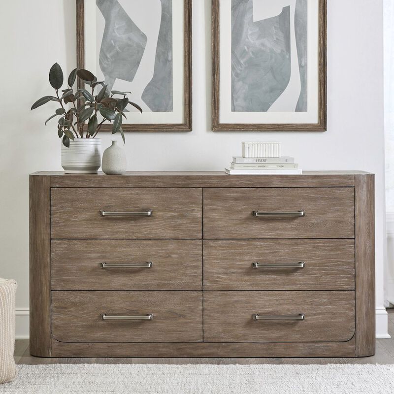 Liberty Furniture South Bend 6 Drawer Bedroom Dresser Contemporary - Burnished Clay image number 2