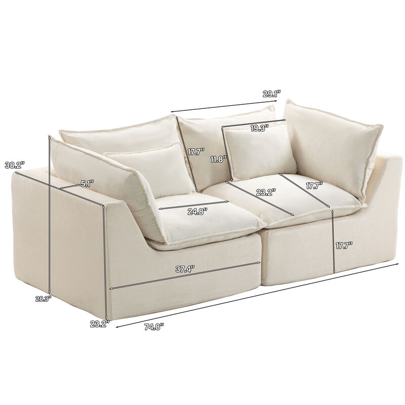 Vulpan  Modular Sectional Sofa image number 9