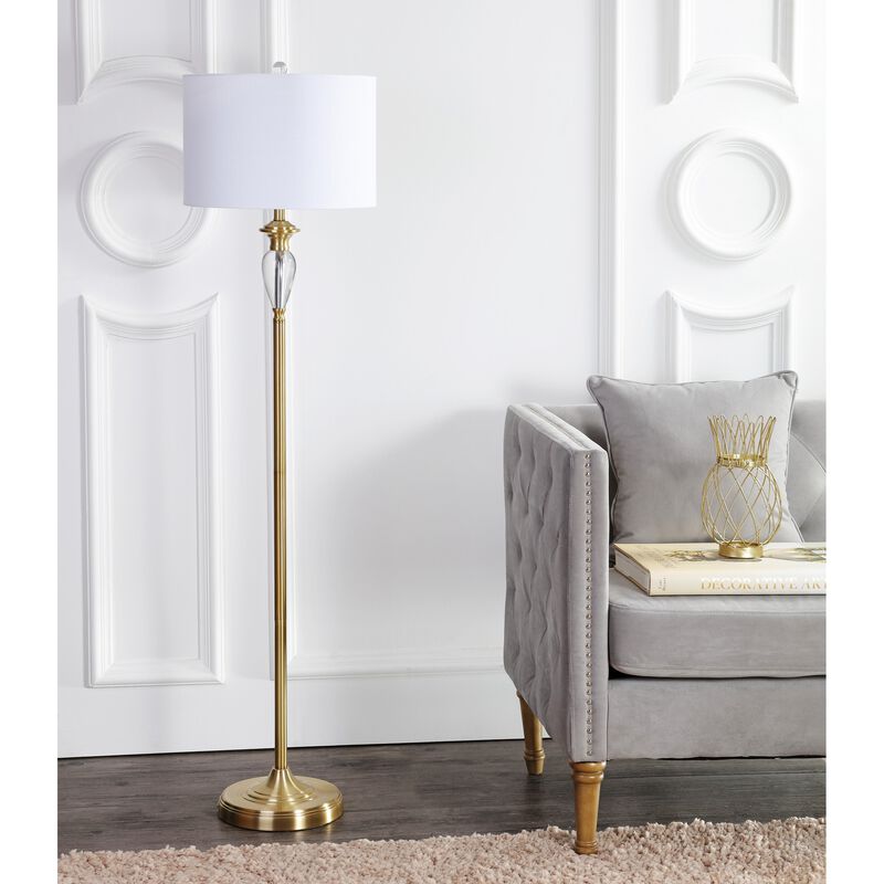 Evelyn Crystal / Metal LED Floor Lamp