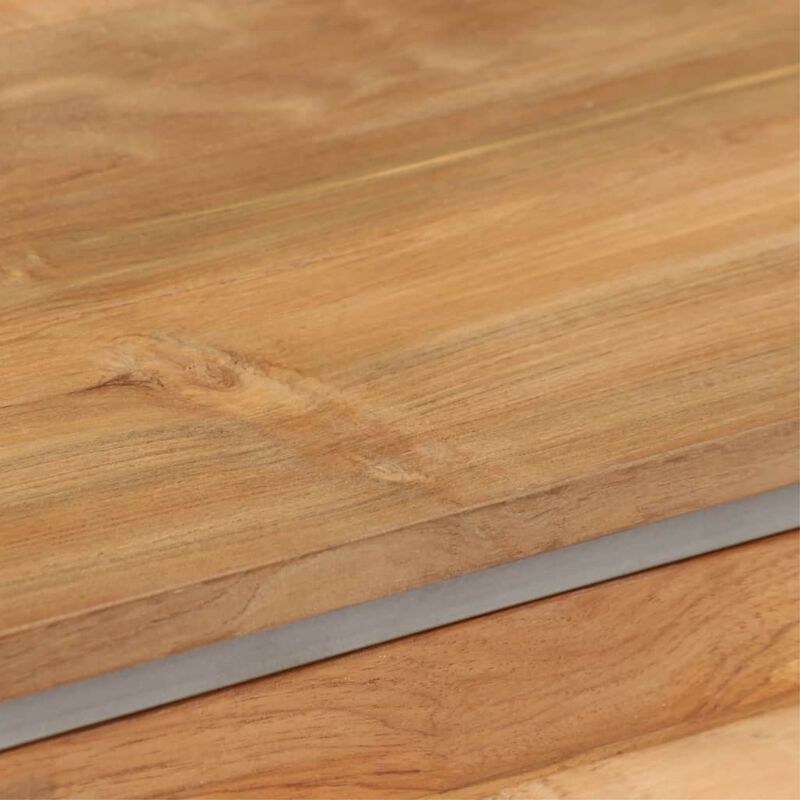 vidaXL TV Cabinet Recycled Teak and Steel 47.2"x11.8"x15.7"