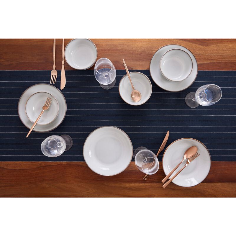Linen Table Runner - Pinstripe