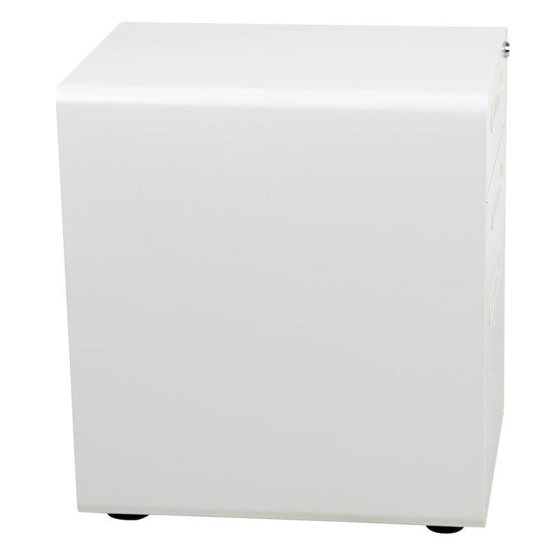 Flash Furniture 3-Drawer Mobile Locking Filing Cabinet with Anti-Tilt Mechanism, White image number 6