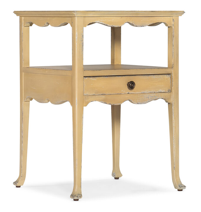 Charleston Yellow 1 Drawer Accent Table