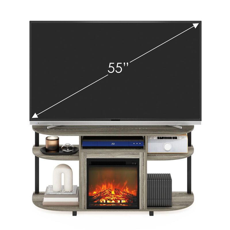 Entertainment Center Stand with Fireplace for TV up to 55 Inch