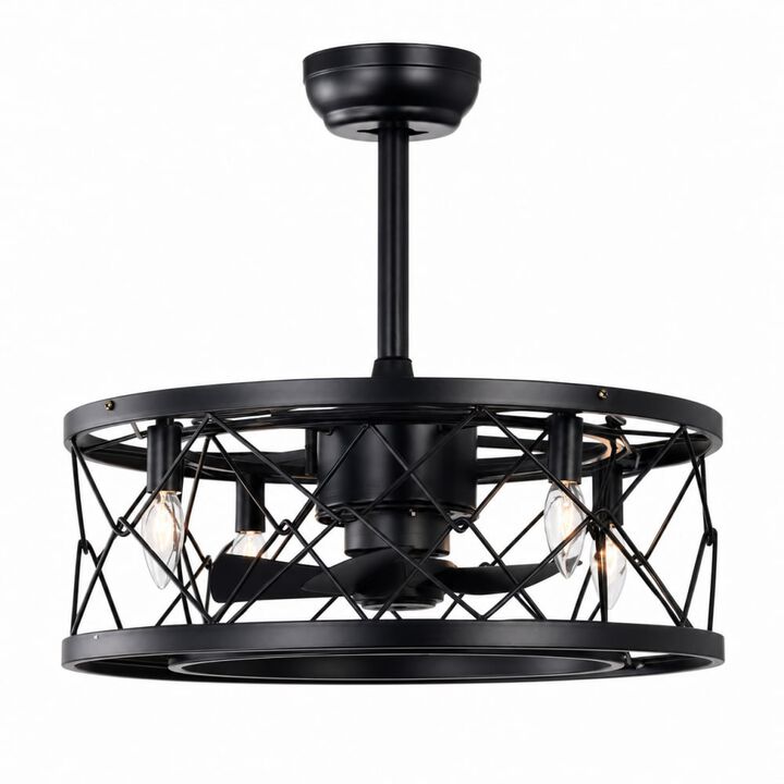 ELEMENT ACE Ceiling Fan with Remote, Reversible, Quiet Operation, 3 Speeds, AC Motor, Timing for Bedroom Living Room Hallway